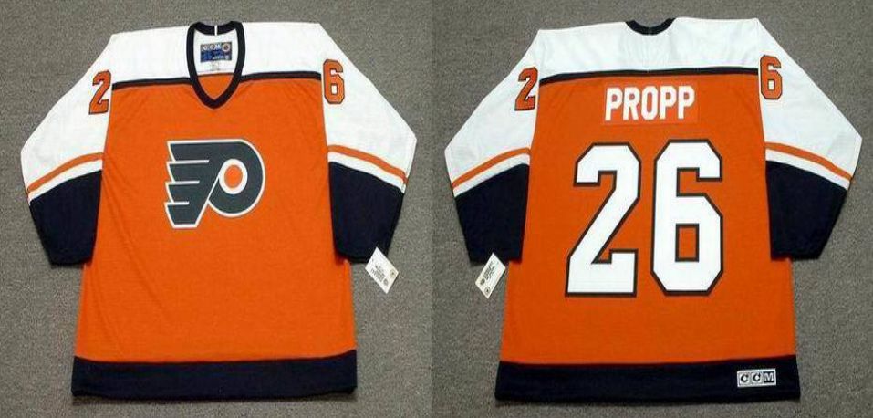 2019 Men Philadelphia Flyers #26 Propp Orange CCM NHL jerseys->philadelphia flyers->NHL Jersey